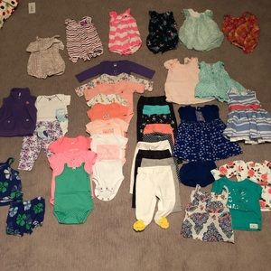 38 pcs. 3 month Baby Girls Clothes